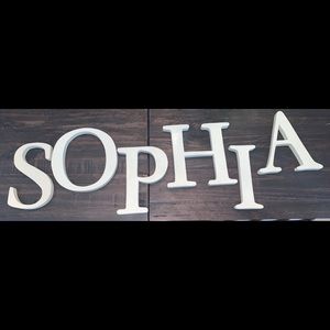 Pottery Barn Kids Letters “SOPHIA”